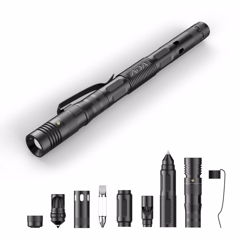 6 in 1 Aluminum Multi Tool Tactical Pen