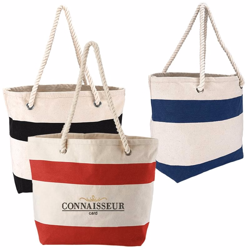 Cotton Resort Tote with Rope Handle