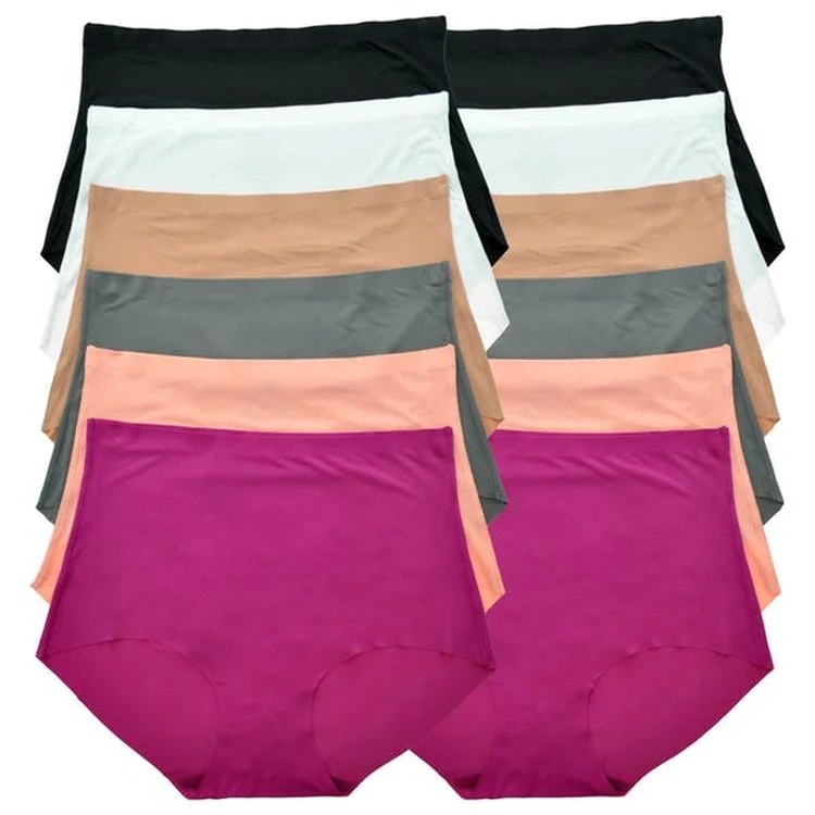 Women's No-Show High-Waist Briefs - Assorted 1