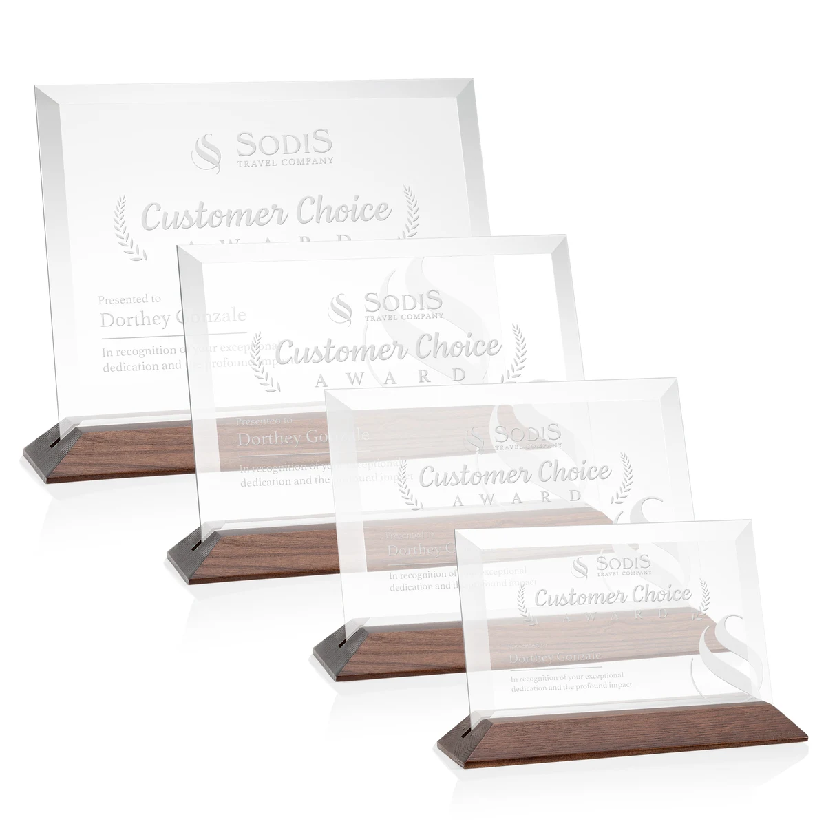 Embassy Award - Starfire/Walnut (Horiz) 1