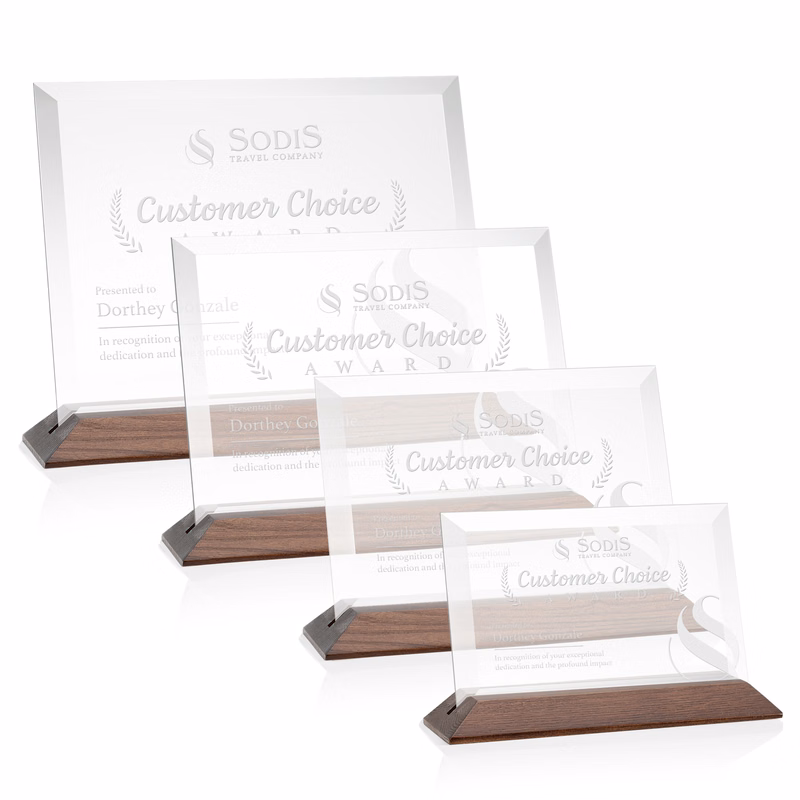 Embassy Award - Starfire/Walnut (Horiz)