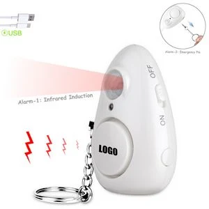Rechargeable 2 In 1 Egg Shaped Self Defense Alarm With Flashlight 1