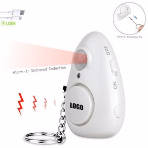 Rechargeable 2 In 1 Egg Shaped Self Defense Alarm With Flashlight