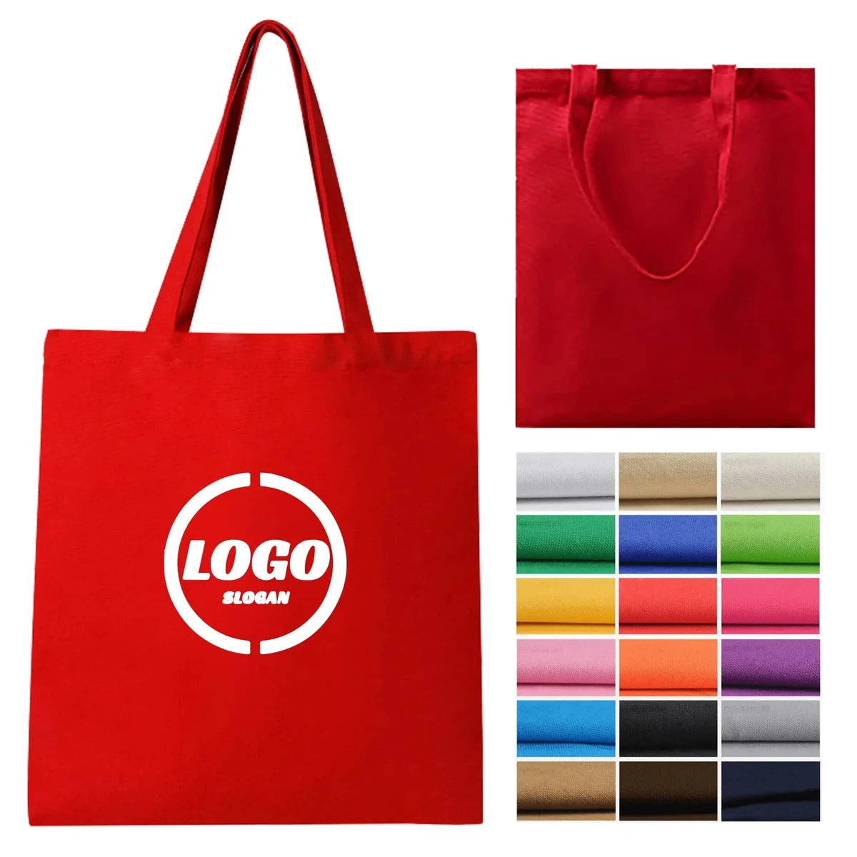 Customizable Canvas Tote Bag, custom tote bag with logo imprint 1