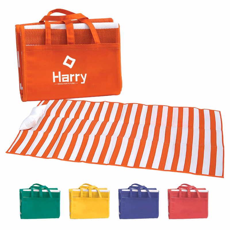 PP Stripe Portable Beach blanket