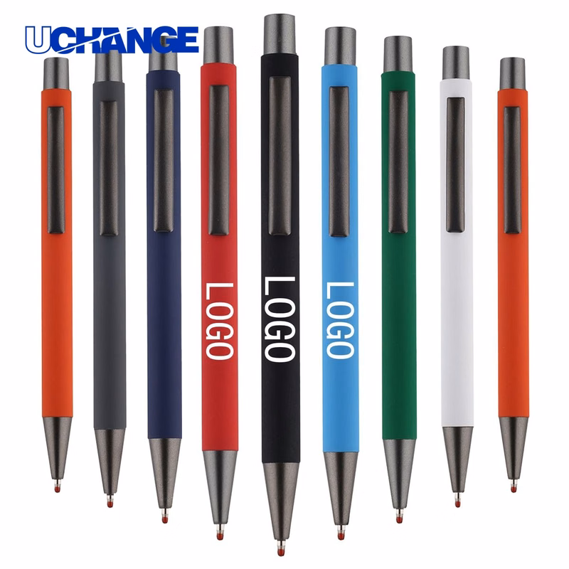 Metal Spray Aluminum Stick Ballpoint Pen for Writing
