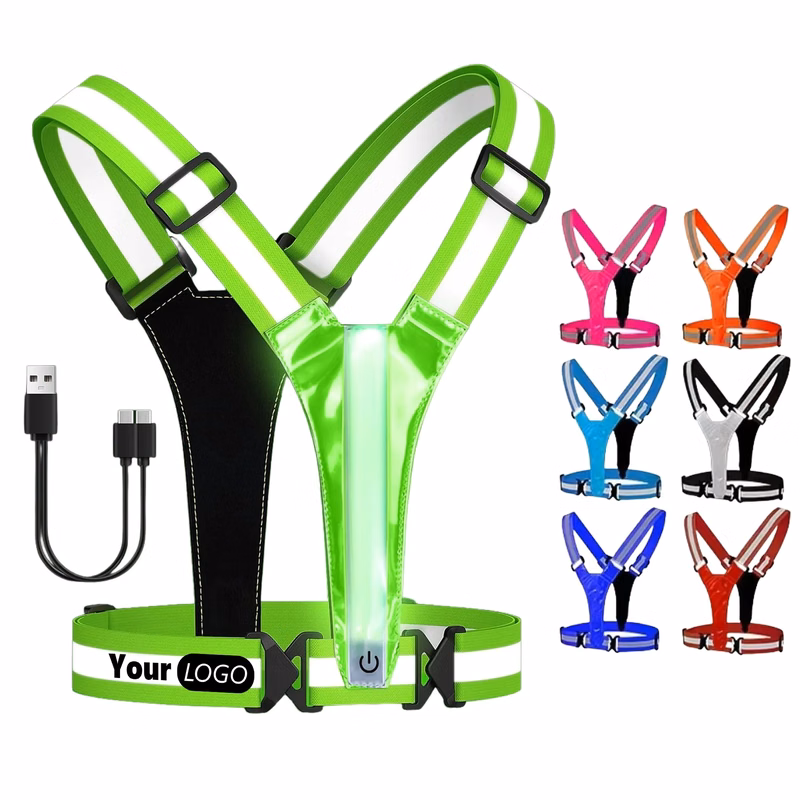 LED Reflective Safety Vest With Lights