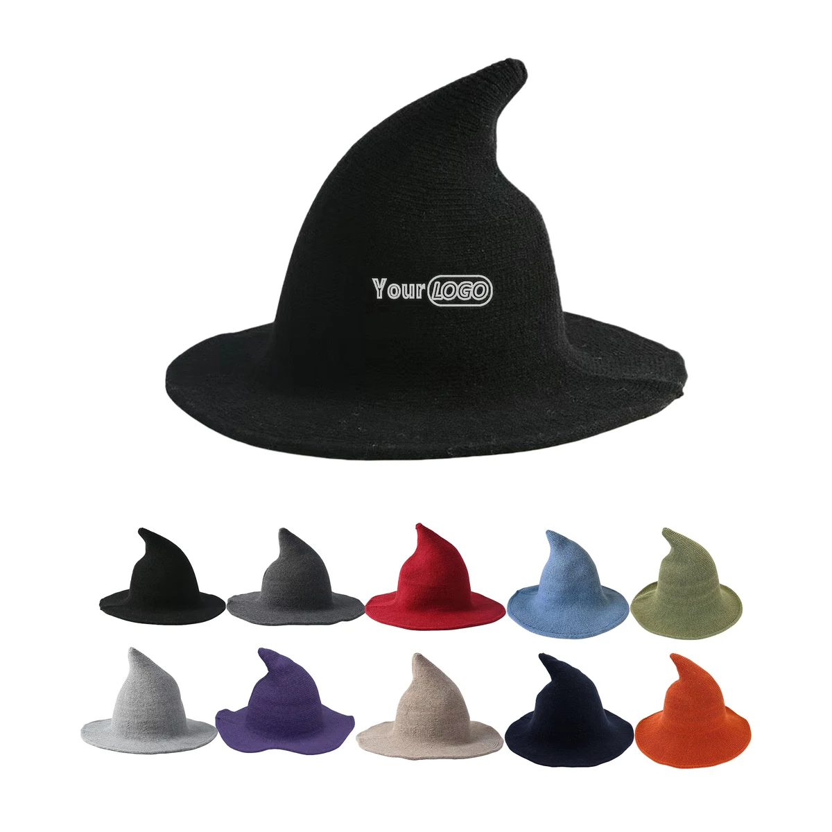 Custom Logo Halloween Witch Hat 1