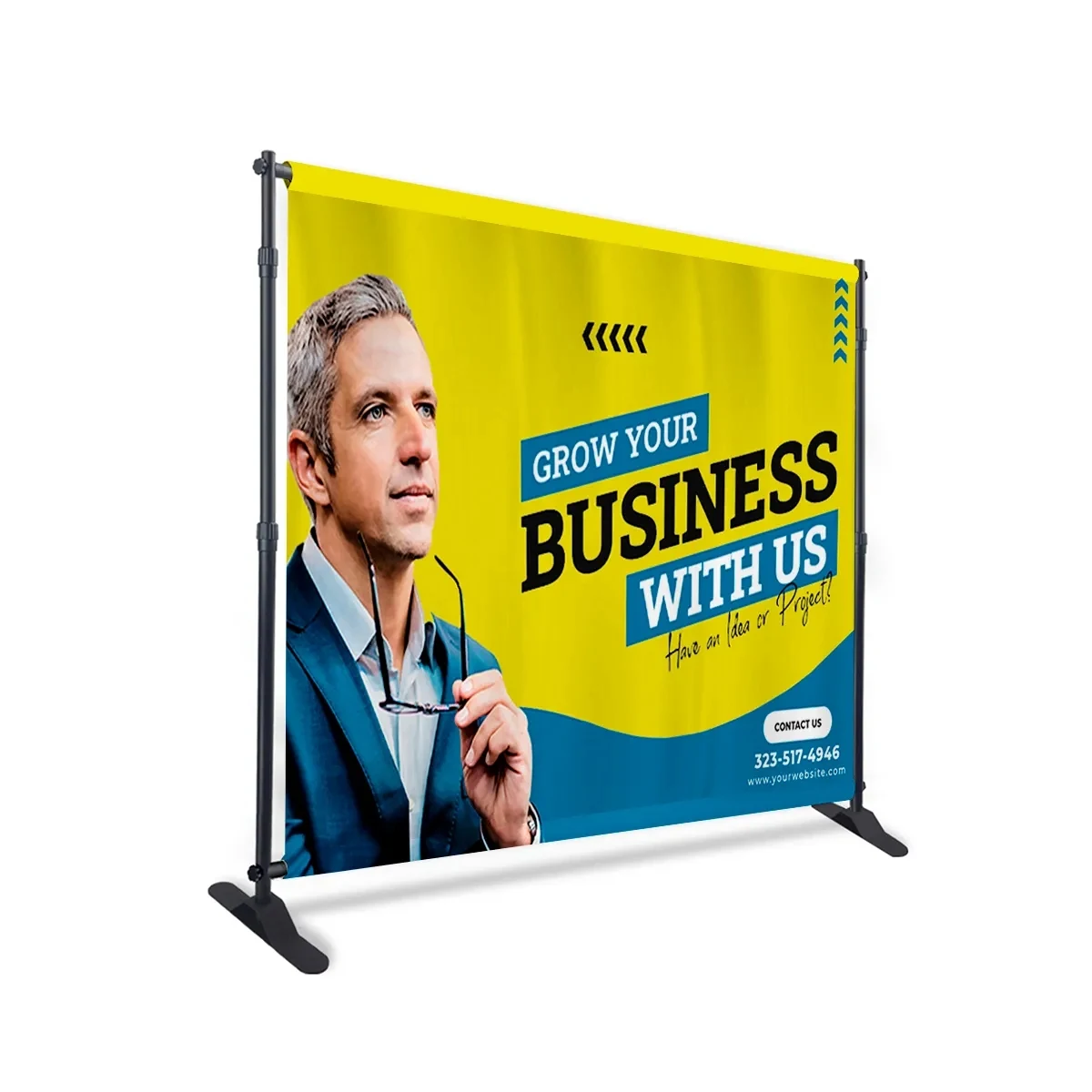 Backdrop Banner - 10 oz Smooth Vinyl (Hardware Optional) 1