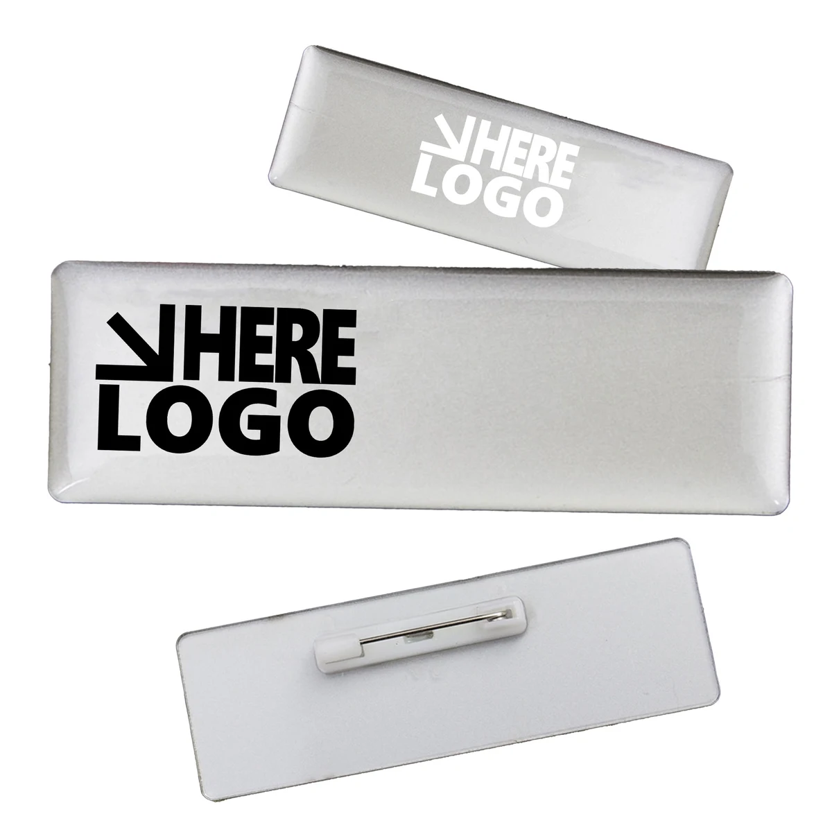 MOQ 100 Custom Name Badge & Tags 2.8"x 1" 1