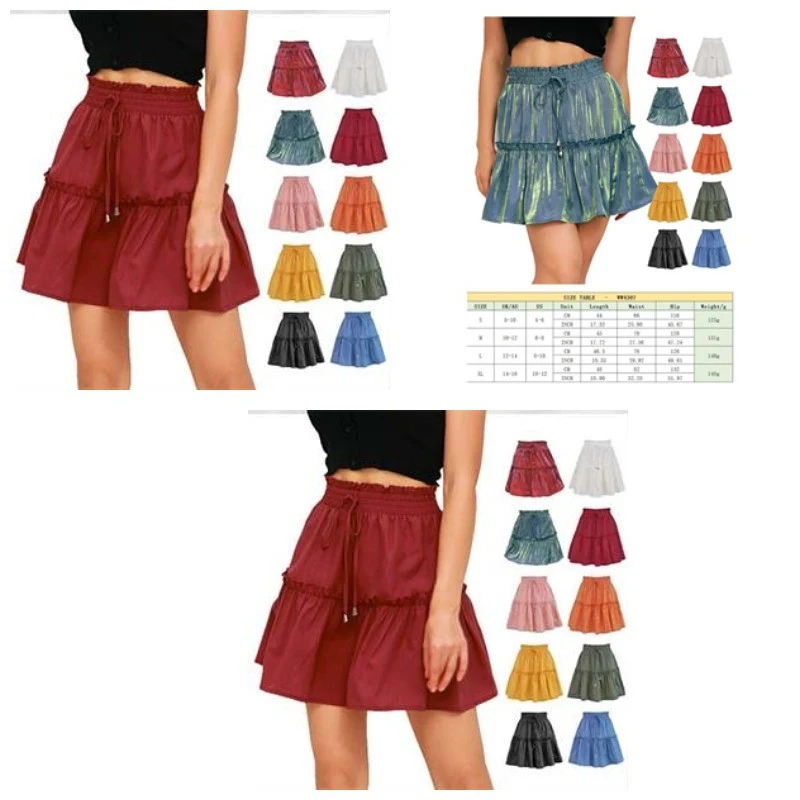 Women's Floral Flared Short Skirt 1