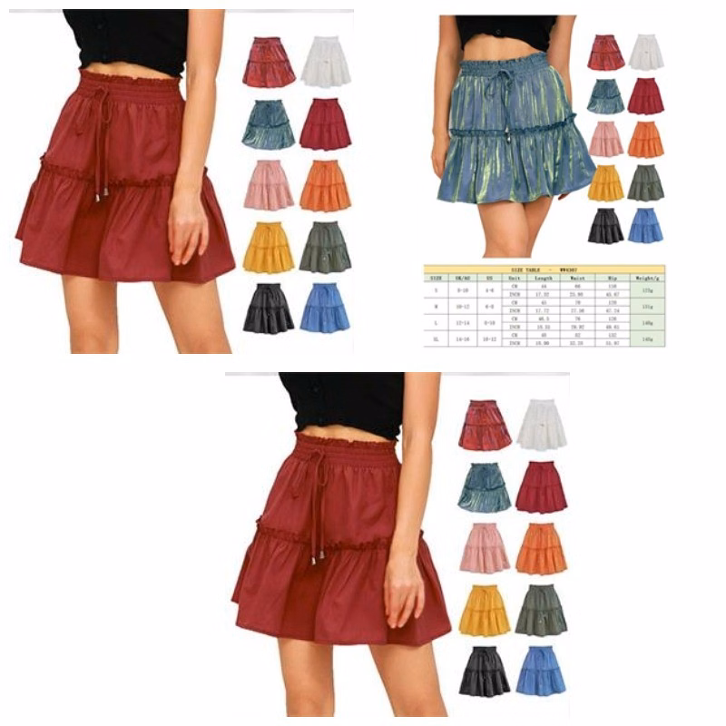 Women's Floral Flared Short Skirt