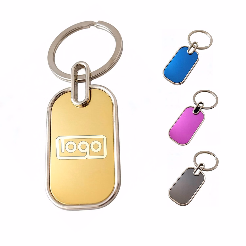 Rectangular Metal Key Tag