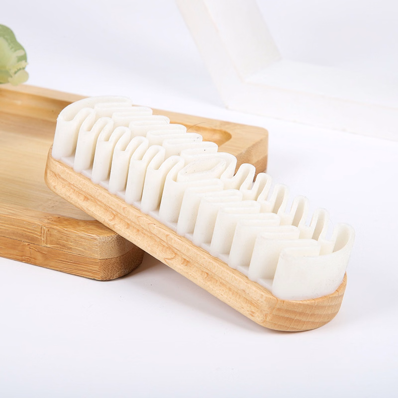 Magic Wood Silicone Brush Suede Shoe