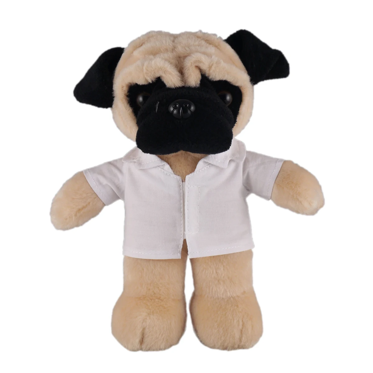 Soft Plush Stuffed Pug in doctor's jacket. 1