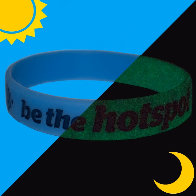 Color Filled GLOW Wristband
