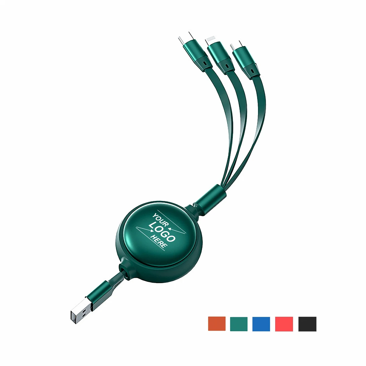 3" 1 Multi USB Retractable Charging Cable 1