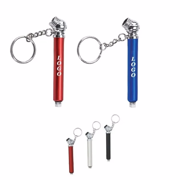 Mini Tire Pressure Gauge Keychain