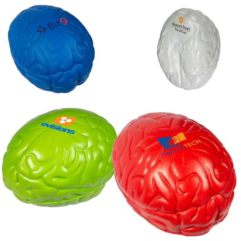Handcrafted Red Brain Stress Reliver balls. 1