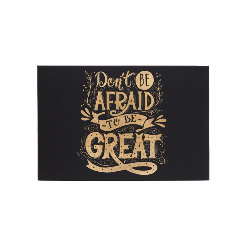 12" x 18" Black/Gold Leatherette Wall Decor