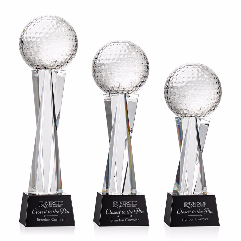 Golf Ball Award on Grafton Base - Black