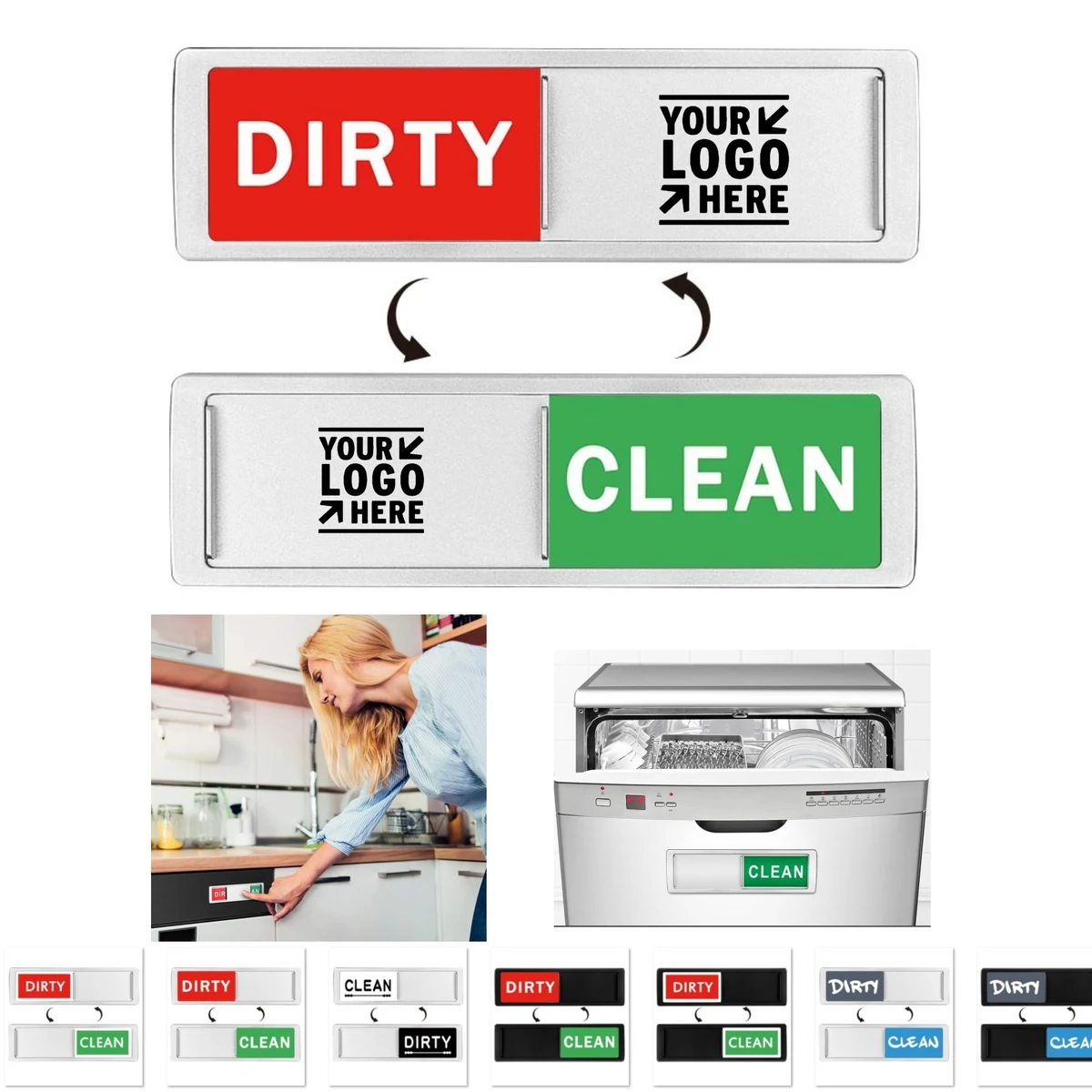 Dishwasher Magnet Clean Dirty Sign 1