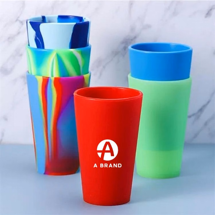 16 oz Reusable Silicone Pint Cups