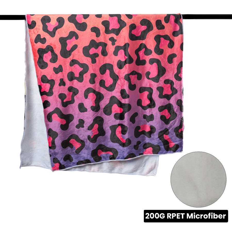 Eco-Friendly RPET Sublimation Gym Towel - Multiple Size 1