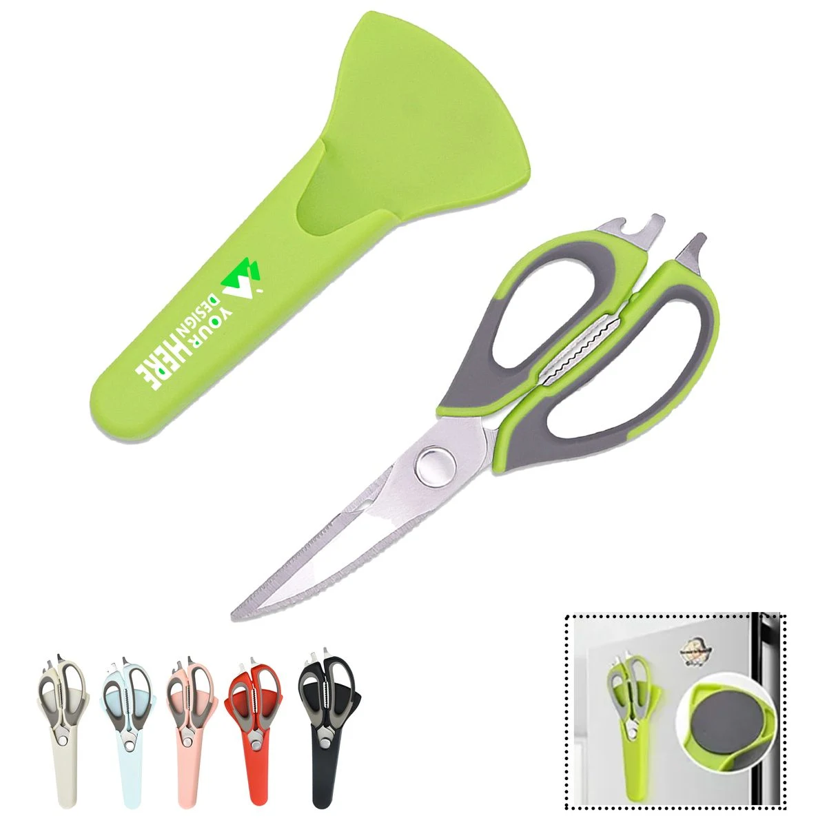 Multi Purpose Magnetic Stainless Steel Kitchen Scissors 1