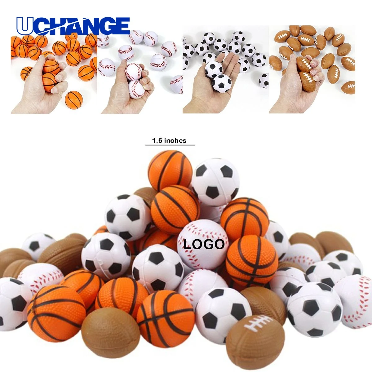 PU Foam Mini Sports Stress Relief Ball 1