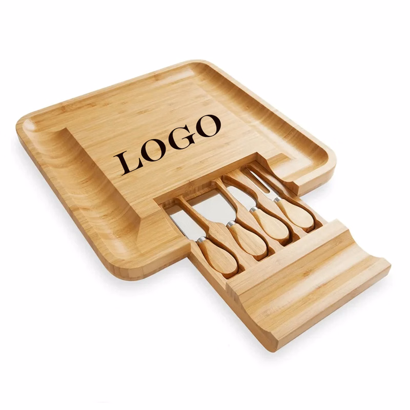 Bamboo Cheese Cutting Board with Tools
