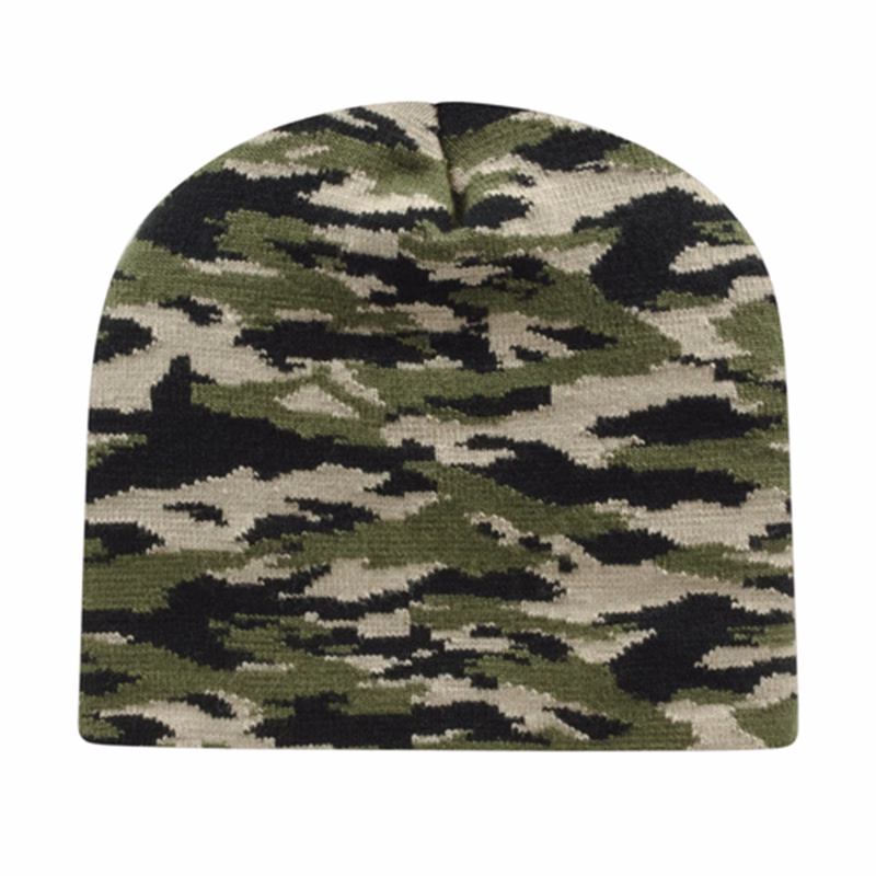 Vintage Tiger Camouflage Knit Beanie