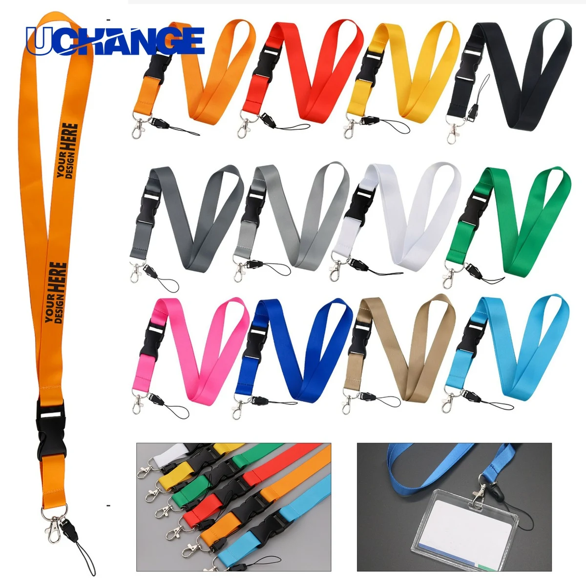 Sublimated Badge Lanyard with Buckle Release Holder 1