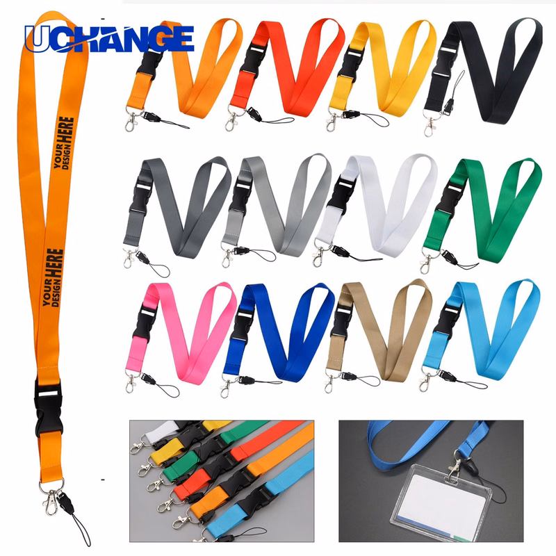 Sublimated Badge Lanyard with Buckle Release Holder