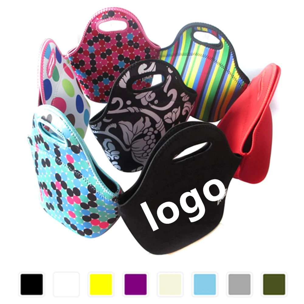 Neoprene School Lunch Tote Bag With Handle 1