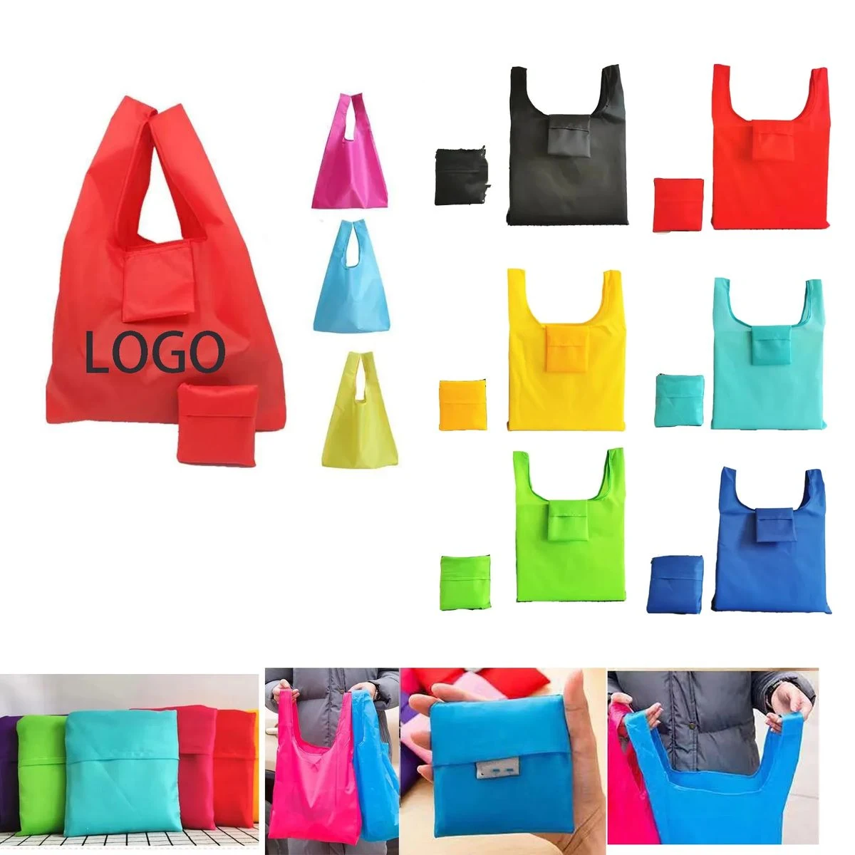 Polyester Folding Hand Shopping Bag 1
