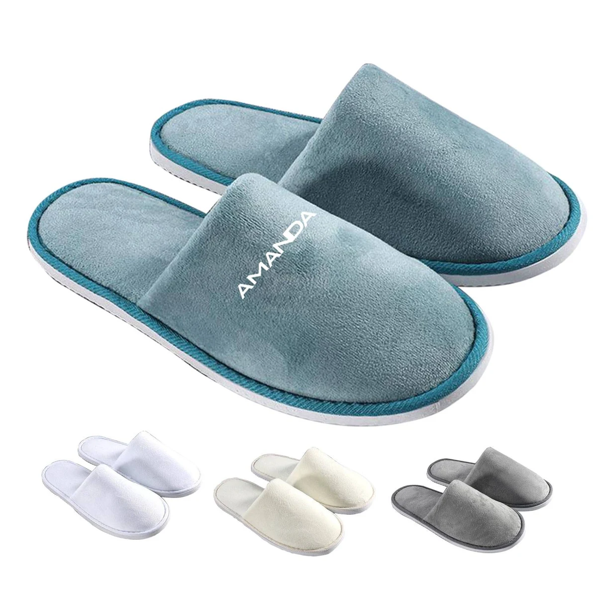 Disposable Ultra Soft Amenities coral fleece slippers 1
