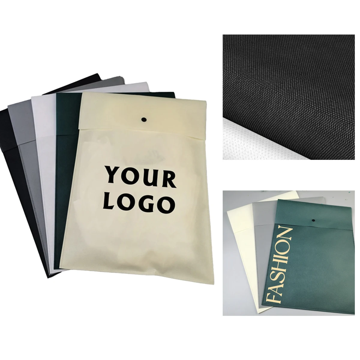 Top - notch Non - woven Garment Bag with Button 1