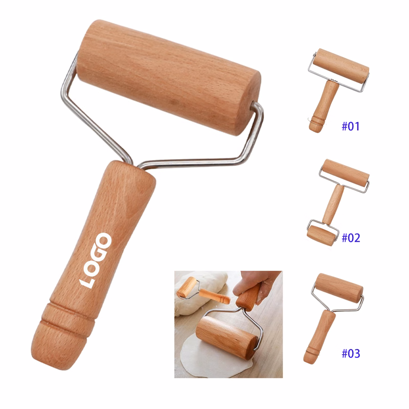 Wooden Rolling Pin Push Dough Roller