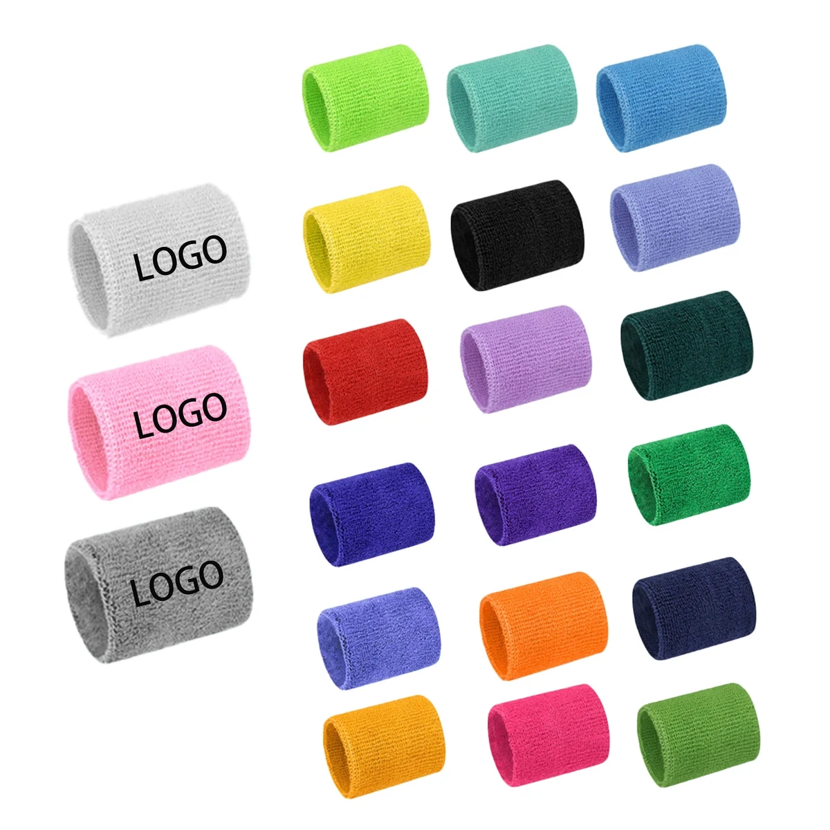Cotton Unisex Sport Sweatband Wristband 1