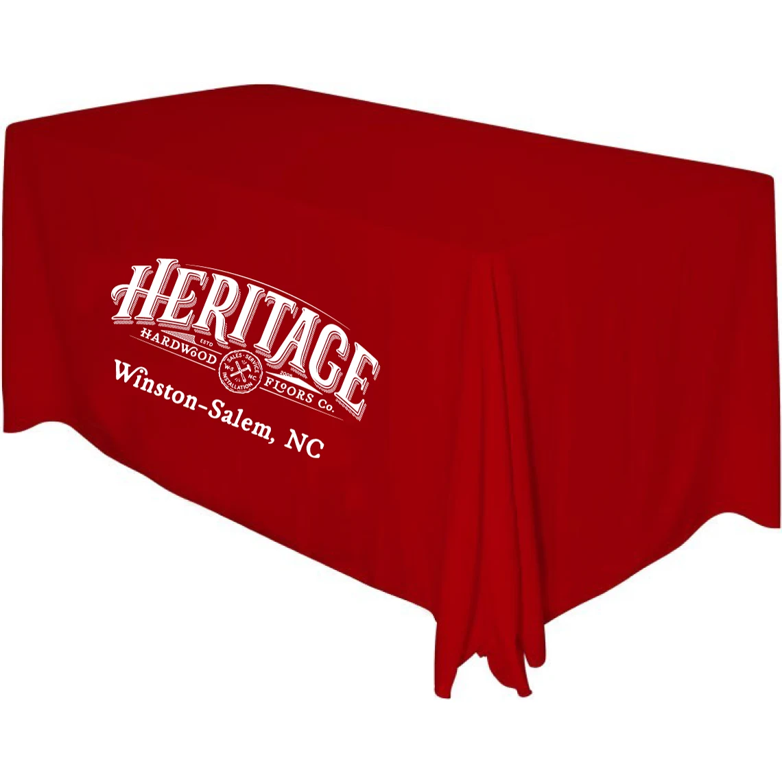 Draped 4 ft. Table Throw - Tablecloth - Tablecover 1