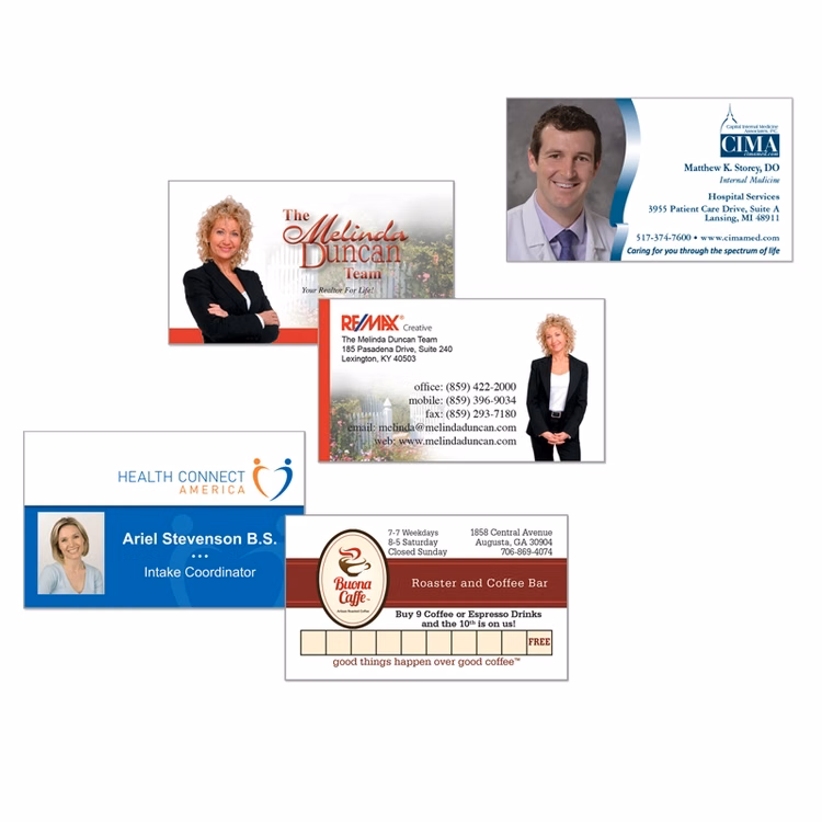 Digital Print Business Cards full color with UV Coating - 2" x 3-1/2"