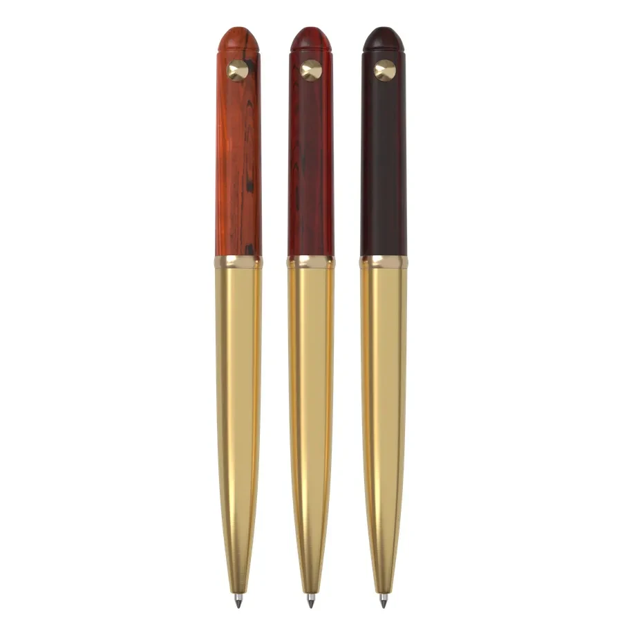 Custom Olive Pen With Leather Case Combination 1