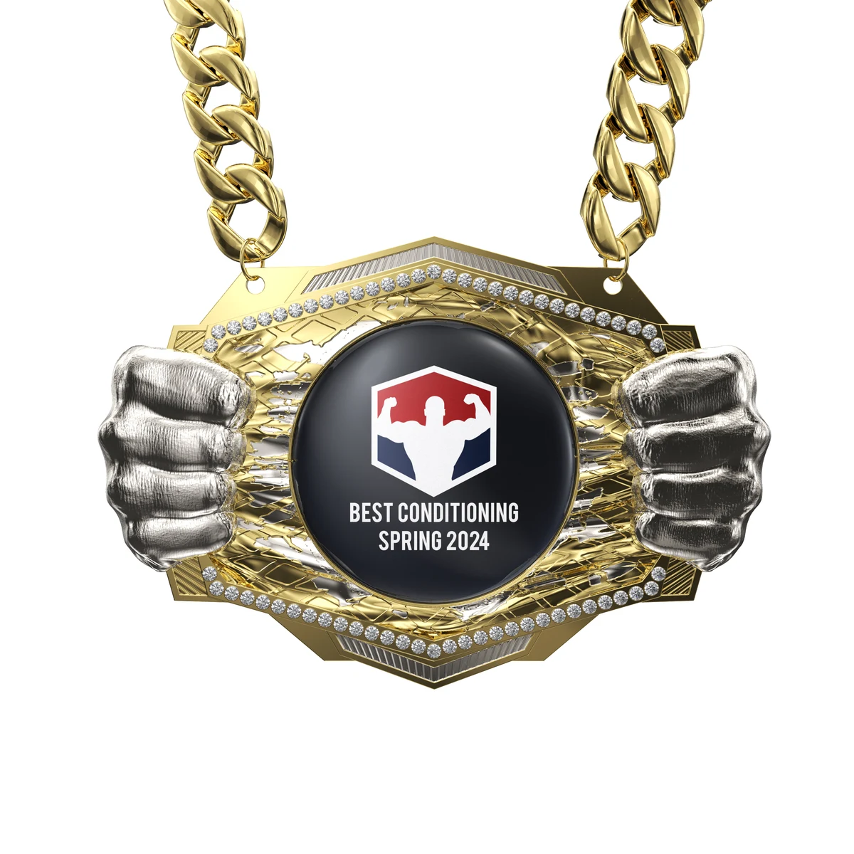 Express Vibraprint® Knock Out Champ Chain w/ Chain 1