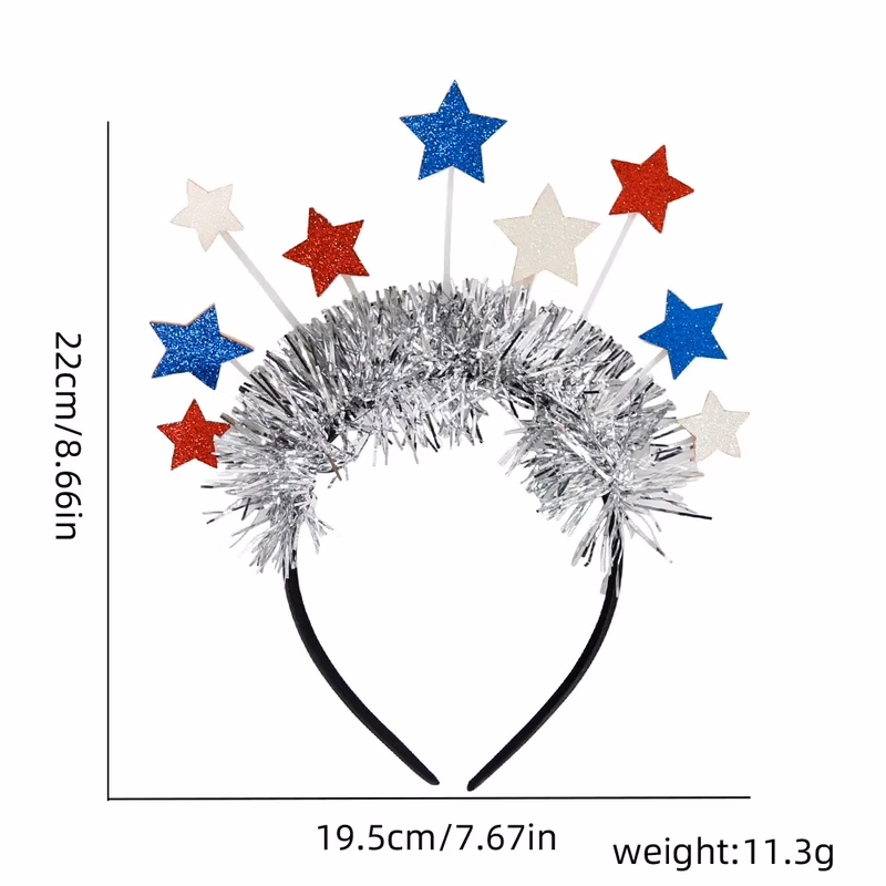 Pentagram Hair Clause Fourth of July Party Props Headband