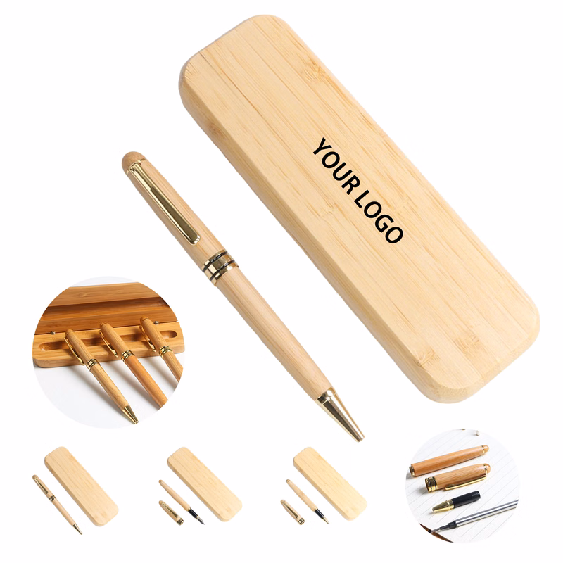 Wooden Ballpoint Pen Gift Set 6.62" Width X 2" Height