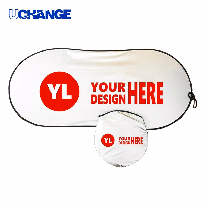 Single Panel Foldable Car Sun Shade with Pouch