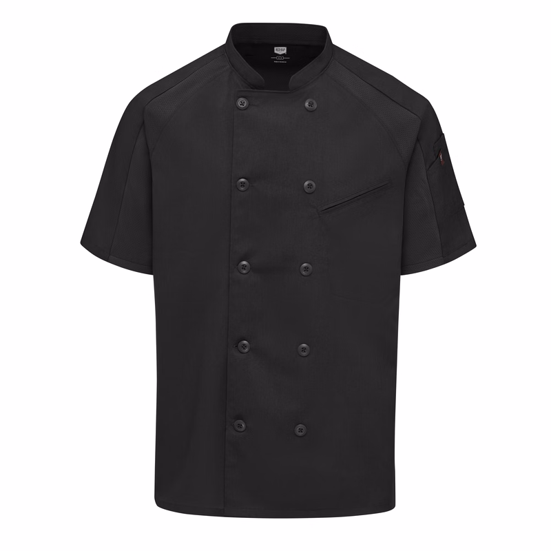 Red Kap® Men's Airflow Raglan Chef Coat with OilBlok