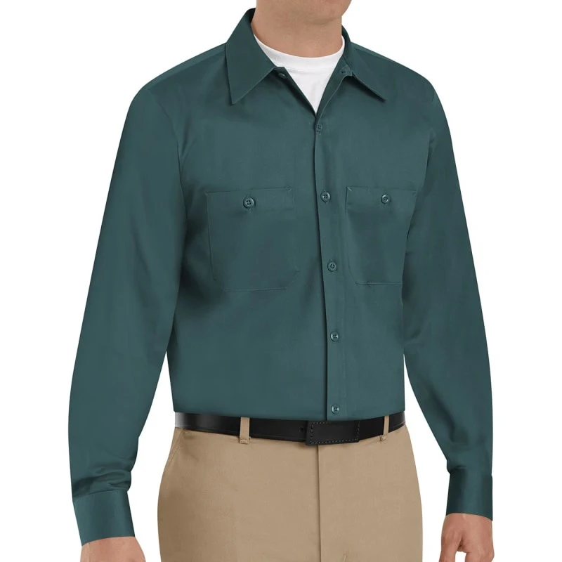 Red Kap Men's Tall Cotton Uniform Shirt - SC30T 1