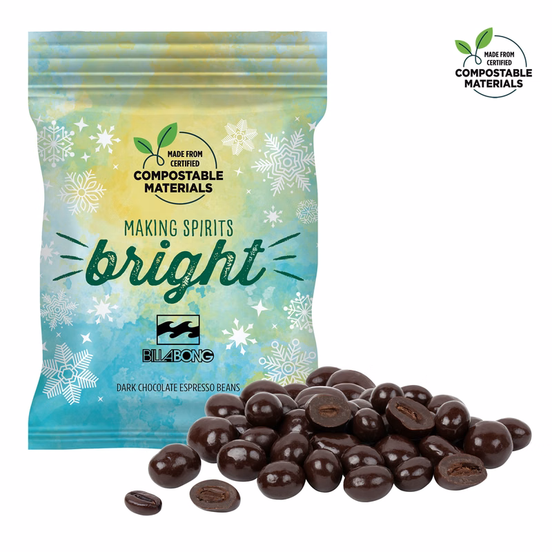 2oz ECO-Digibag, Compostable & Full Color, Espresso Beans